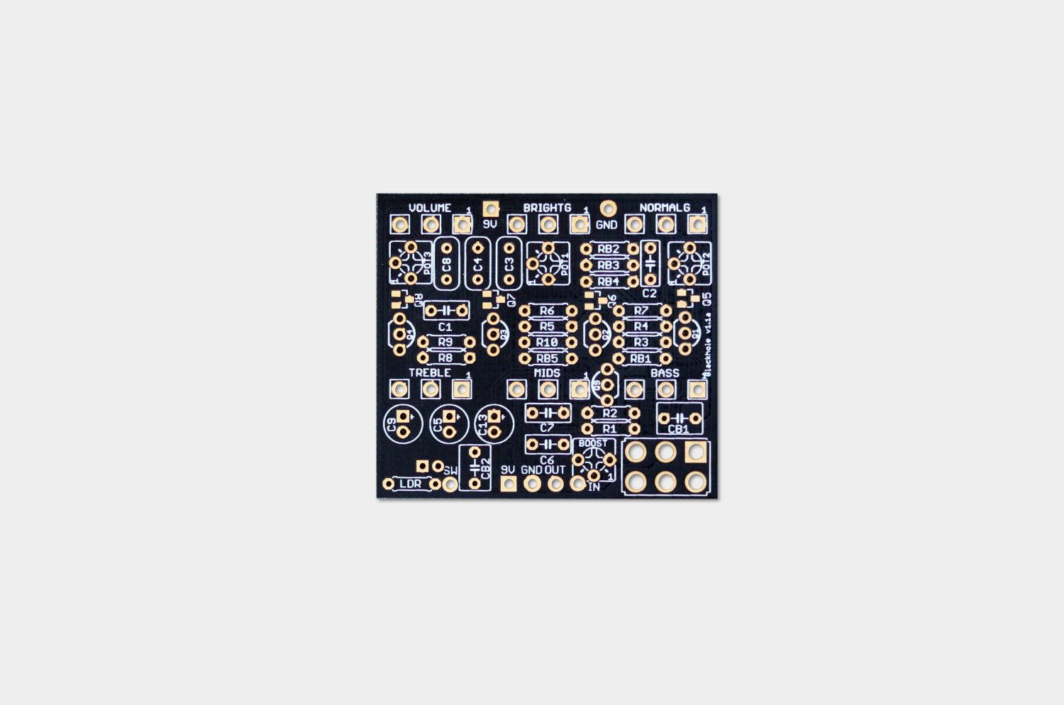 Coda Effects Black Hole PCB